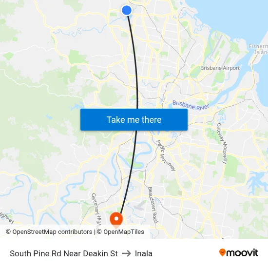 South Pine Rd Near Deakin St to Inala map