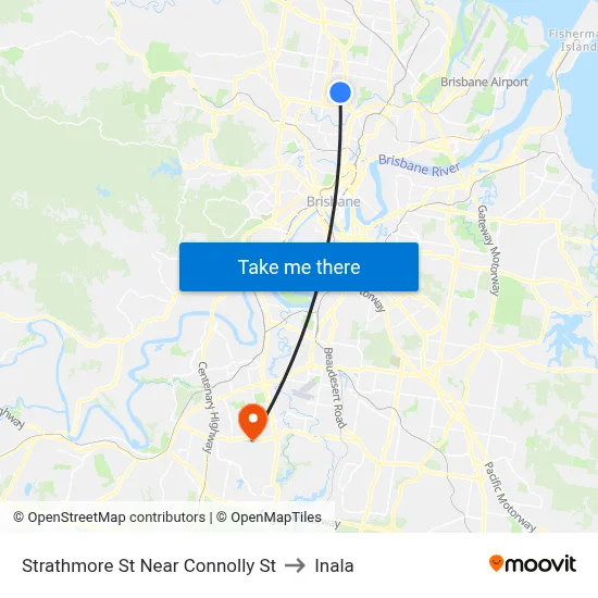 Strathmore St Near Connolly St to Inala map