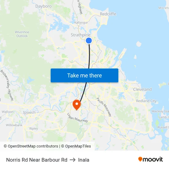 Norris Rd Near Barbour Rd to Inala map