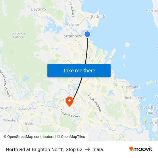 North Rd at Brighton North, Stop 62 to Inala map