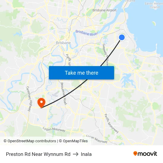 Preston Rd Near Wynnum Rd to Inala map