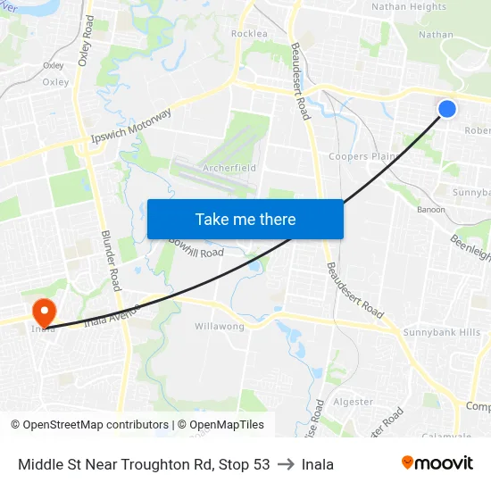 Middle St Near Troughton Rd, Stop 53 to Inala map