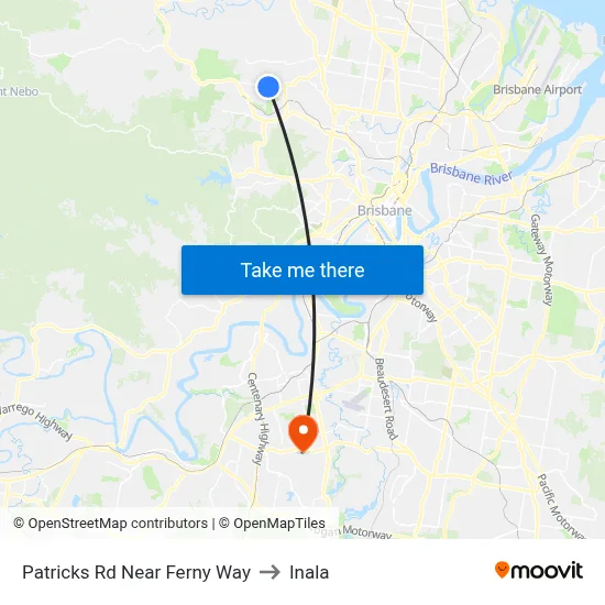 Patricks Rd Near Ferny Way to Inala map