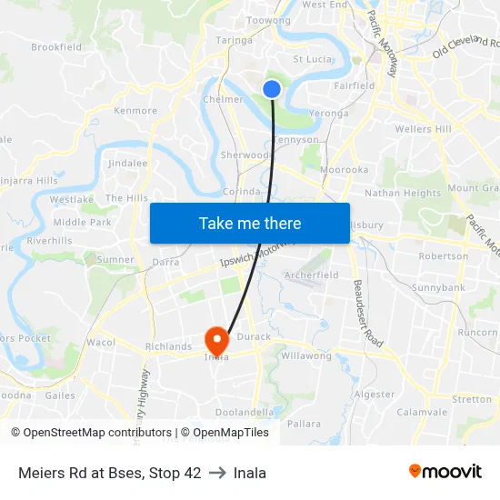 Meiers Rd at Bses, Stop 42 to Inala map