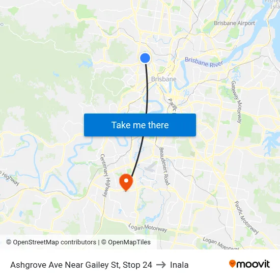 Ashgrove Ave Near Gailey St, Stop 24 to Inala map