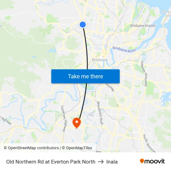 Old Northern Rd at Everton Park North to Inala map