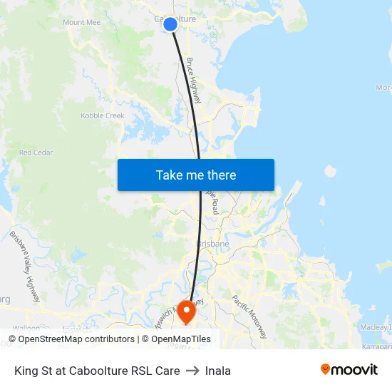 King St at Caboolture RSL Care to Inala map