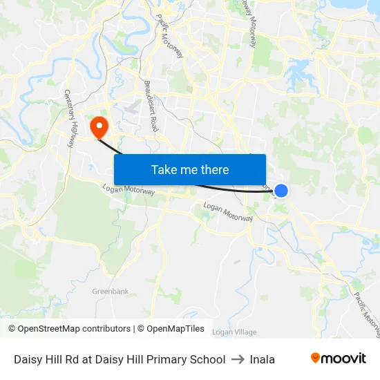 Daisy Hill Rd at Daisy Hill Primary School to Inala map