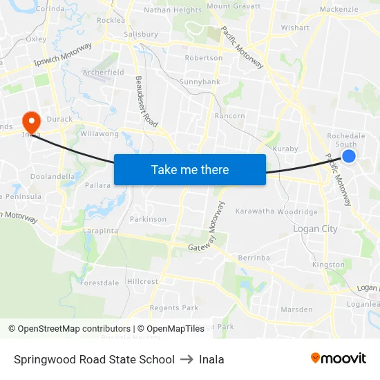 Springwood Road State School to Inala map