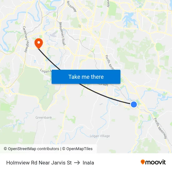 Holmview Rd Near Jarvis St to Inala map