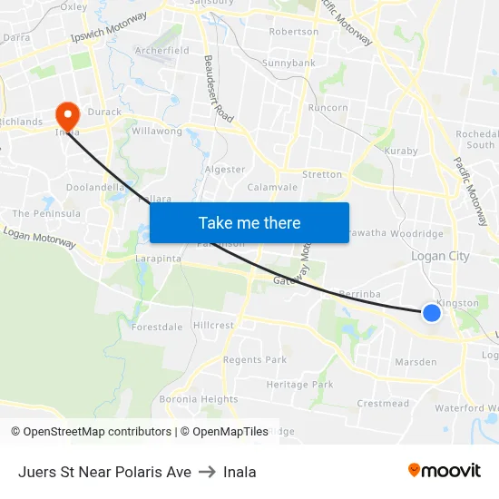 Juers St Near Polaris Ave to Inala map