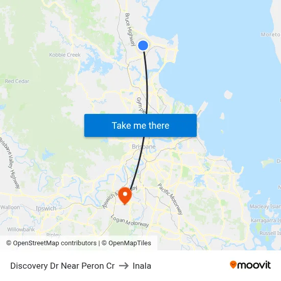 Discovery Dr Near Peron Cr to Inala map