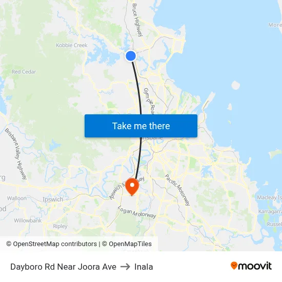 Dayboro Rd Near Joora Ave to Inala map