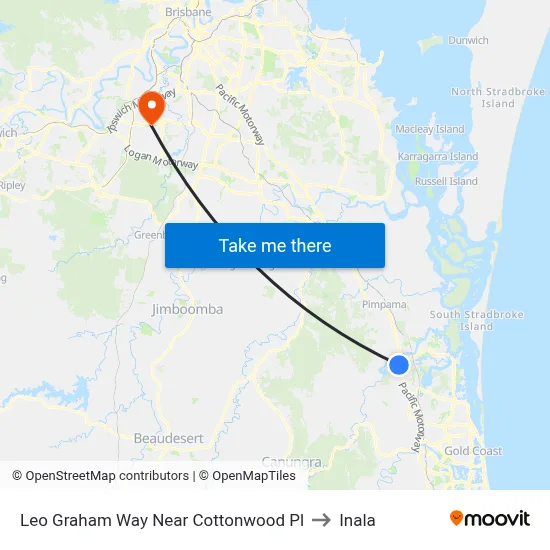 Leo Graham Way Near Cottonwood Pl to Inala map