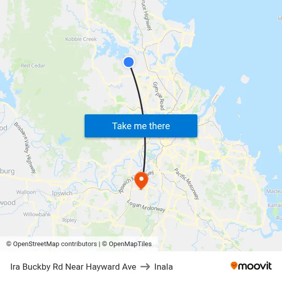 Ira Buckby Rd Near Hayward Ave to Inala map