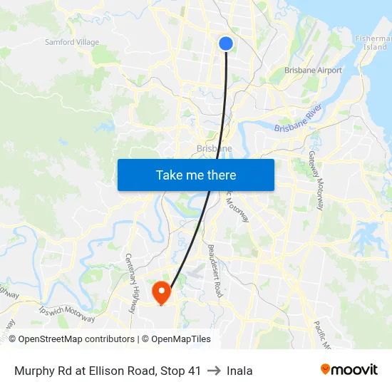 Murphy Rd at Ellison Road, Stop 41 to Inala map