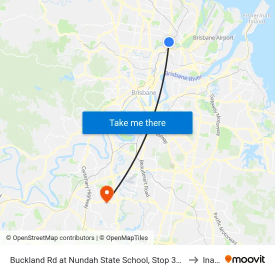 Buckland Rd at Nundah State School, Stop 38a to Inala map