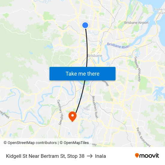Kidgell St Near Bertram St, Stop 38 to Inala map