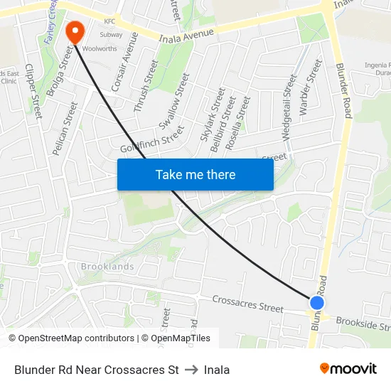 Blunder Rd Near Crossacres St to Inala map