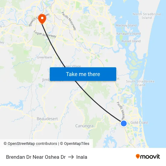 Brendan Dr Near Oshea Dr to Inala map