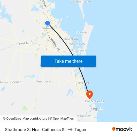 Strathmore St Near Caithness St to Tugun map