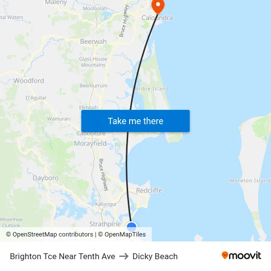 Brighton Tce Near Tenth Ave to Dicky Beach map