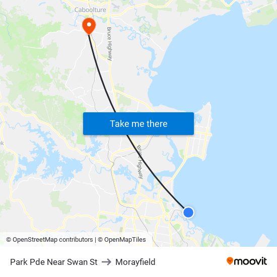 Park Pde Near Swan St to Morayfield map