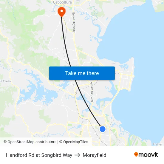 Handford Rd at Songbird Way to Morayfield map