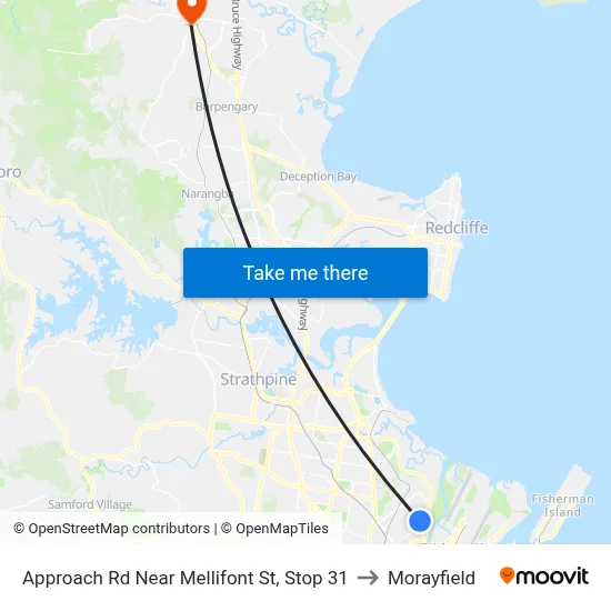 Approach Rd Near Mellifont St, Stop 31 to Morayfield map