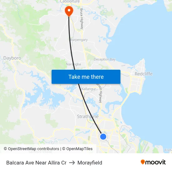 Balcara Ave Near Allira Cr to Morayfield map