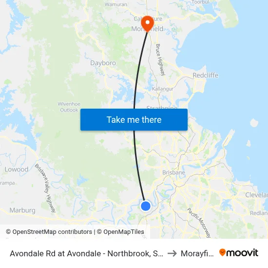 Avondale Rd at Avondale - Northbrook, Stop 60 to Morayfield map