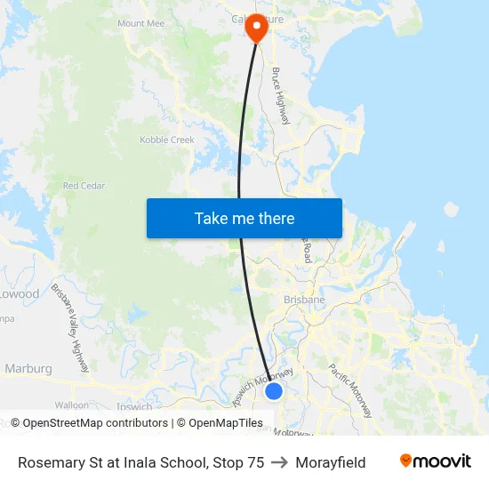 Rosemary St at Inala School, Stop 75 to Morayfield map
