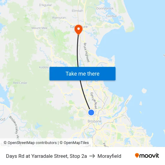 Days Rd at Yarradale Street, Stop 2a to Morayfield map