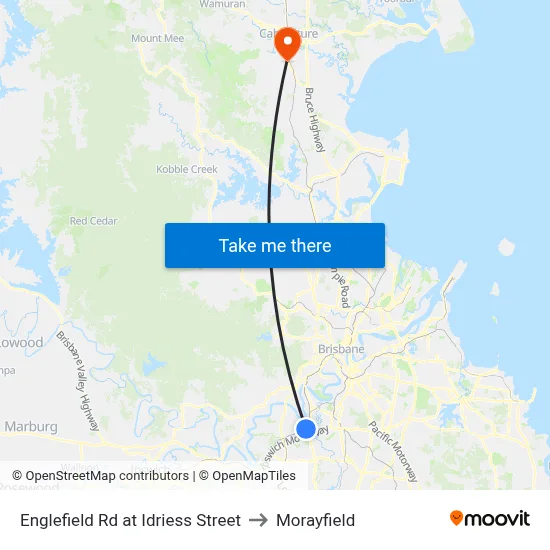 Englefield Rd at Idriess Street to Morayfield map