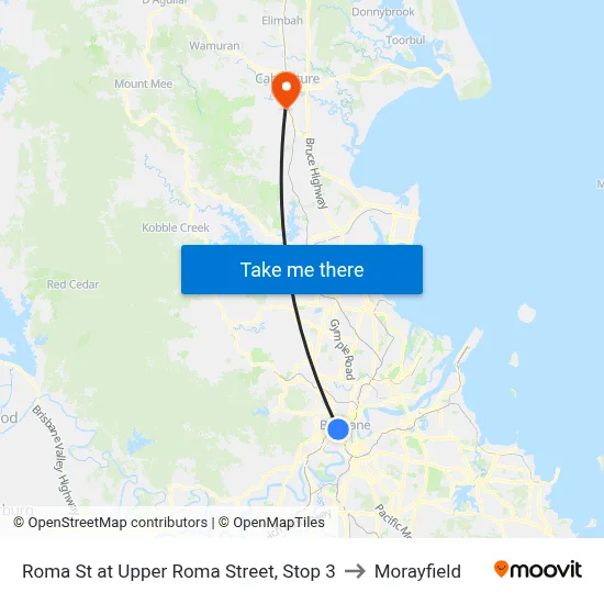 Roma St at Upper Roma Street, Stop 3 to Morayfield map