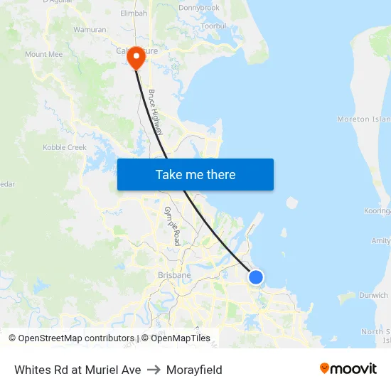 Whites Rd at Muriel Ave to Morayfield map
