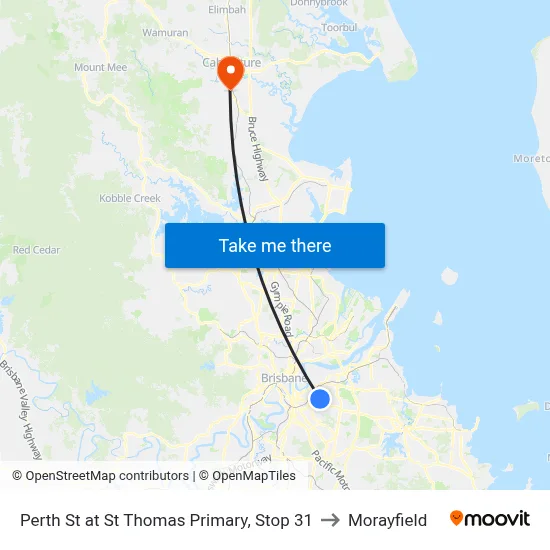 Perth St at St Thomas Primary, Stop 31 to Morayfield map