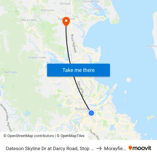 Oateson Skyline Dr at Darcy Road, Stop 40 to Morayfield map