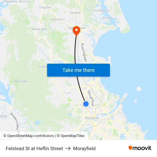 Felstead St at Heflin Street to Morayfield map