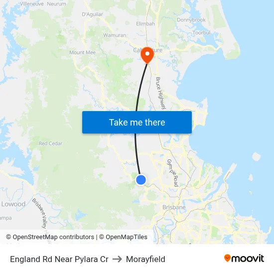 England Rd Near Pylara Cr to Morayfield map
