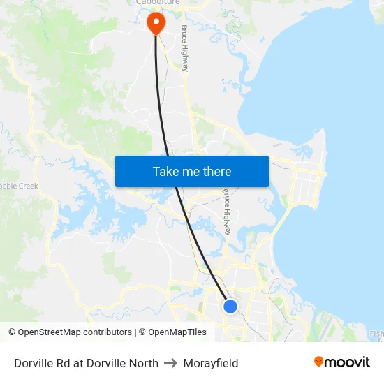 Dorville Rd at Dorville North to Morayfield map