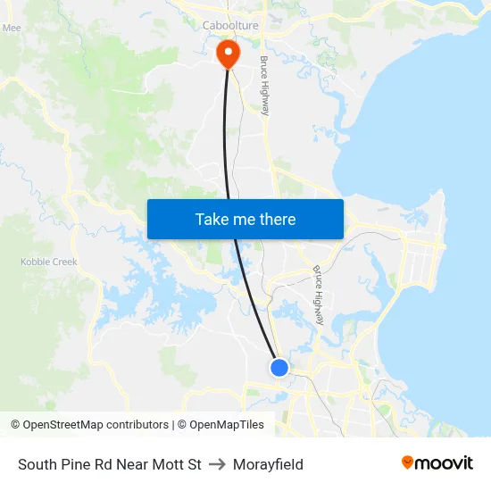 South Pine Rd Near Mott St to Morayfield map