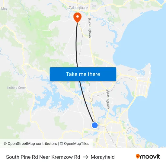 South Pine Rd Near Kremzow Rd to Morayfield map