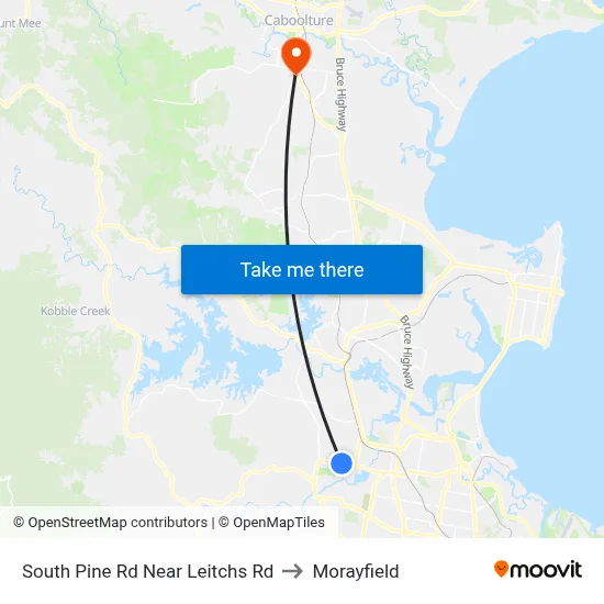 South Pine Rd Near Leitchs Rd to Morayfield map