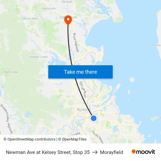 Newman Ave at Kelsey Street, Stop 35 to Morayfield map