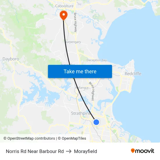 Norris Rd Near Barbour Rd to Morayfield map