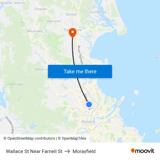 Wallace St Near Farnell St to Morayfield map