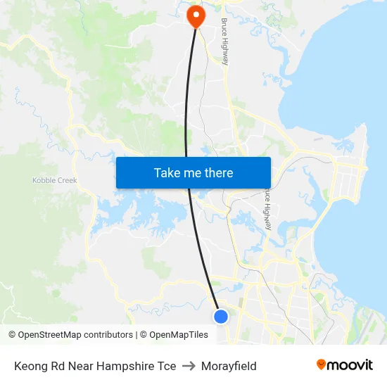 Keong Rd Near Hampshire Tce to Morayfield map