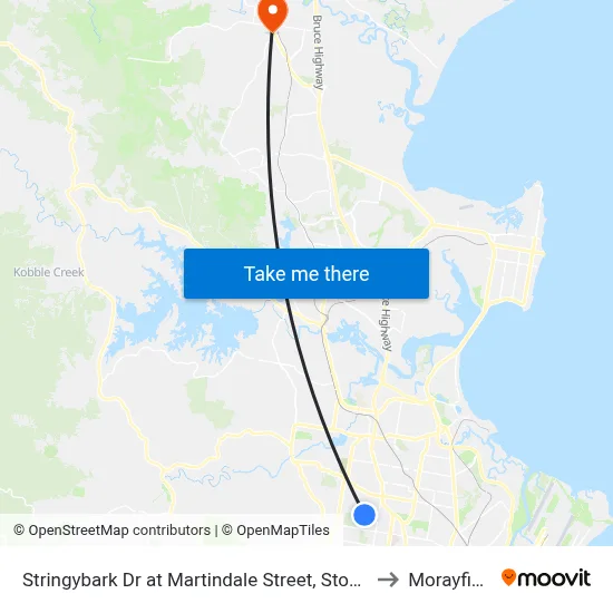 Stringybark Dr at Martindale Street, Stop 47 to Morayfield map