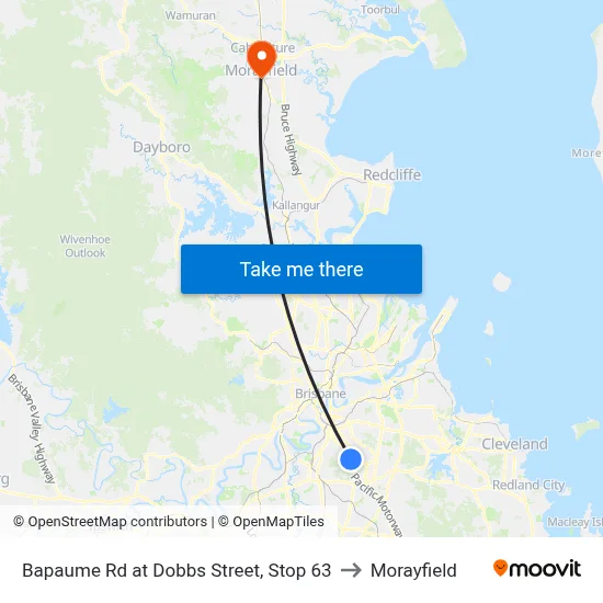 Bapaume Rd at Dobbs Street, Stop 63 to Morayfield map